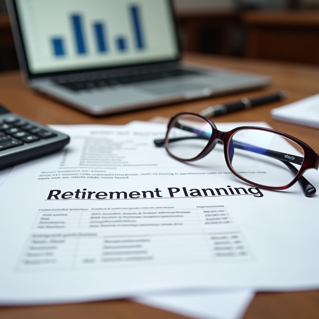Retirement planning documents and calculator