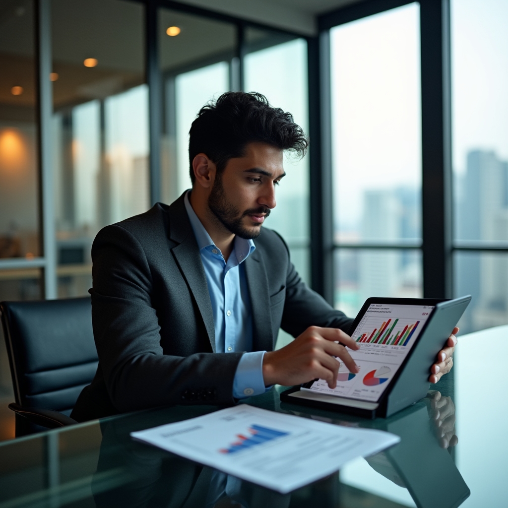Comparing savings instruments on a screen